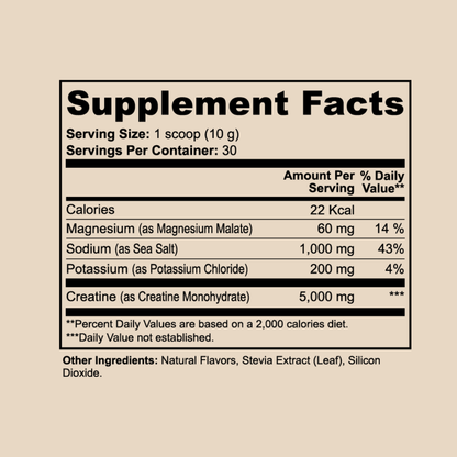 Creatine Monohydrate + Electrolytes